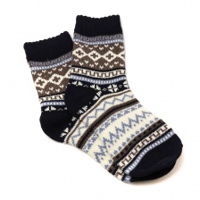 Blue mix nordic wool blend winter socks by Peace of Mind